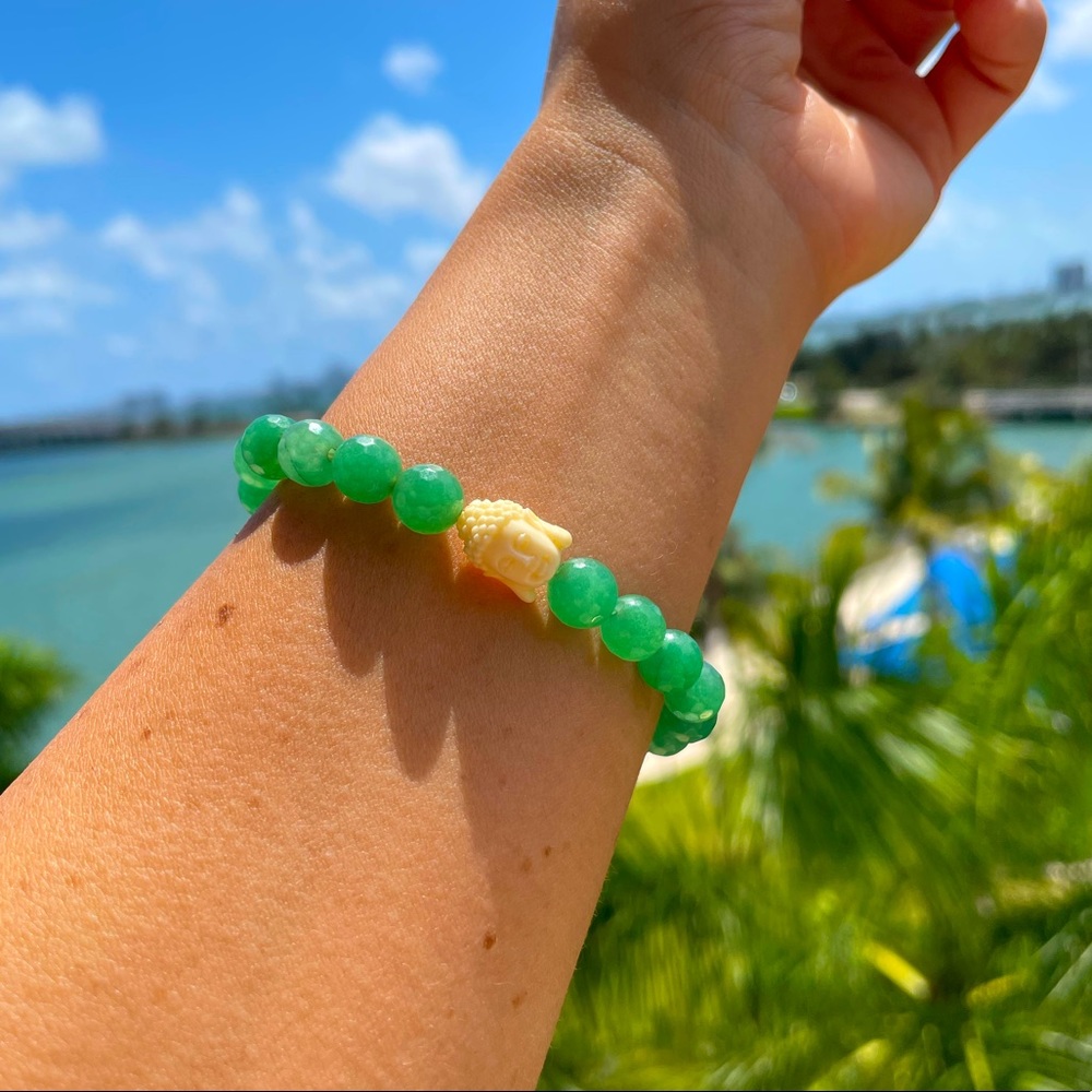Beaded Buddha bracelet